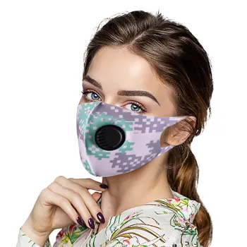 

Tie dye Print Masks Face Mask Fashion Bandana Reusable Washable Protection Cover Cycling Breathable Ear hook filtre masque