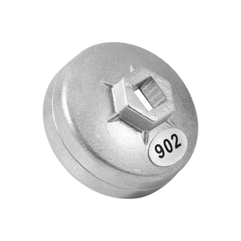 

inside diameter 67mm 14 Flute Aluminum Cap Oil Filter Wrench Cartridge Car Socket Remover Tool Both sides protrude Silver