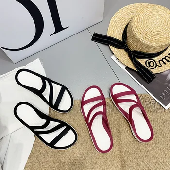 

Women Flats Jelly Sandals Summer Fashion Slipper Sandals