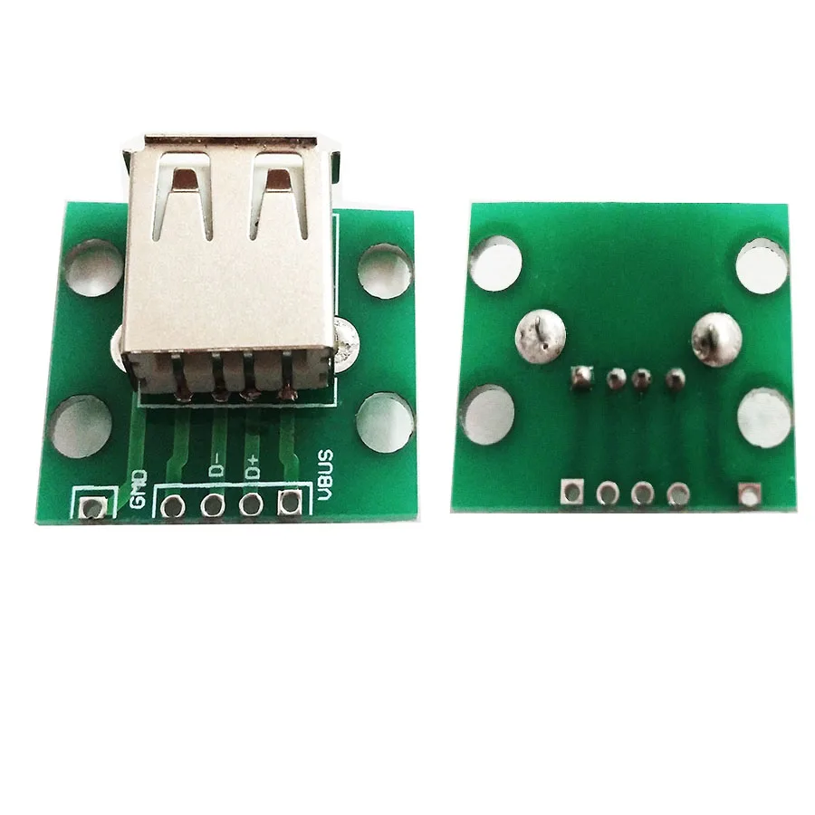 EClyxun 1 шт. USB 2,0 гнездо с гнездовой головкой для DIP 2,54 мм контактный 4P модуль адаптера