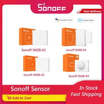 

SONOFF SNZB-01 02 03 04 ZigBee Temperature And Humidity Sensor Real Time LowBattery Notification Works SONOFF ZigBee eWeLink APP