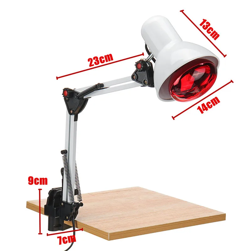 220V E27 100W Infrared Physiotherapy Explosion-proof Lamp Heater for Muscle Pain Cold Relief Light Therapy Infra Care Massage