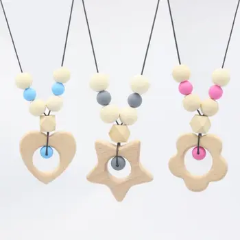 

Baby Teether Bracelet Molar Stick Non Toxic Silicone Bite Stick Cute Cartoon Pattern Baby Toy