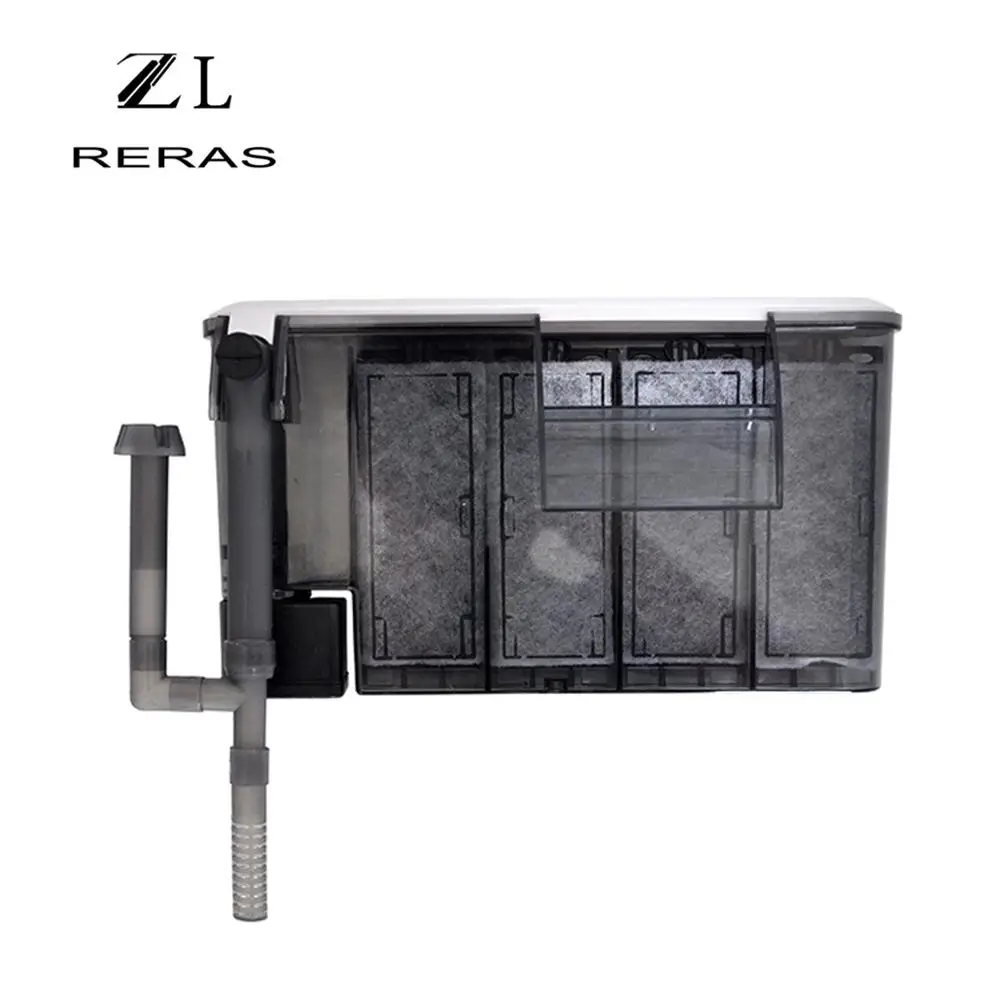 

YL-2 Fish tank filter waterfall wall-mounted external small filter pump equipment Purification of water oil absorption