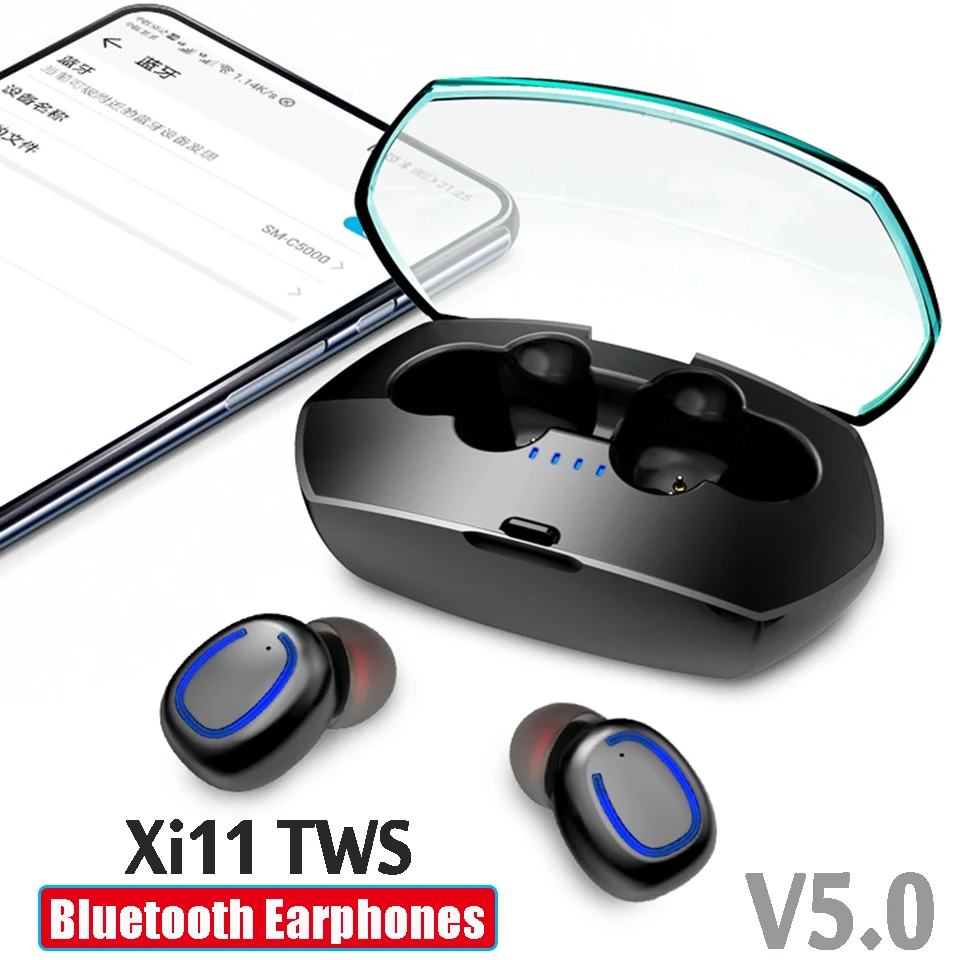 

Xi11 Wireless Headphones Bluetooth Headset Earbuds Bloototh Earphone for iPhone Earphone on Huawei Earphones Bluetooth Handsfree