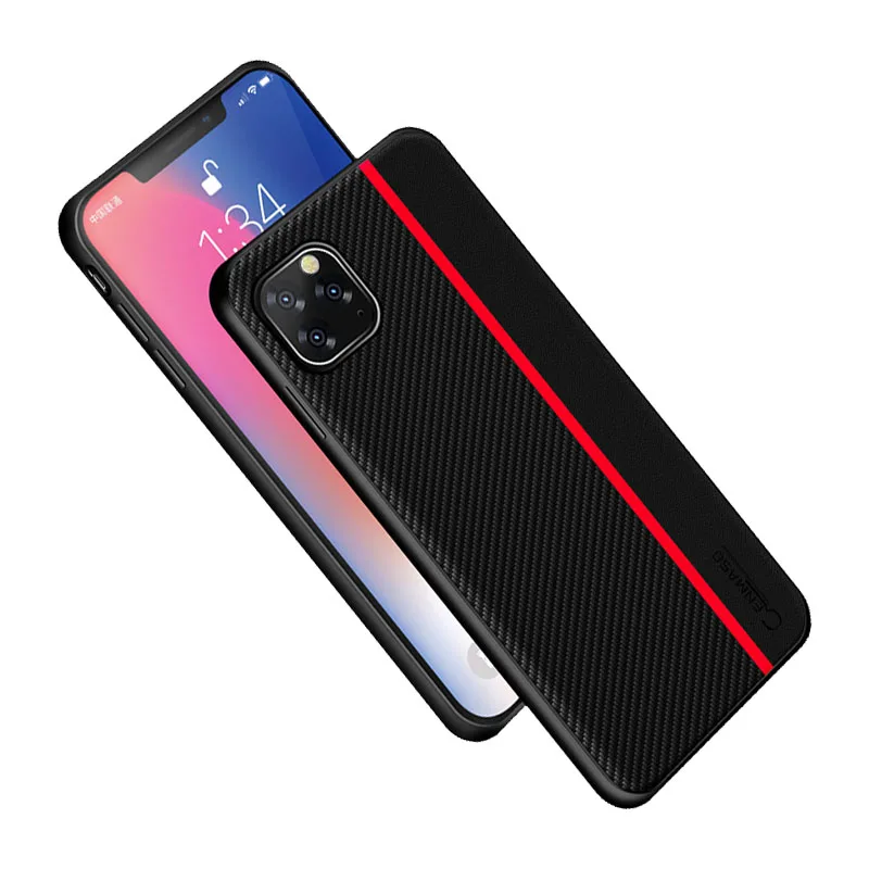 

For IPhone 11 Pro Max Case Original Carbon Fiber PU Leather Protective Shockproof Cover for IPhone 11 Pro Max 5.8 6.1 6.5 Case
