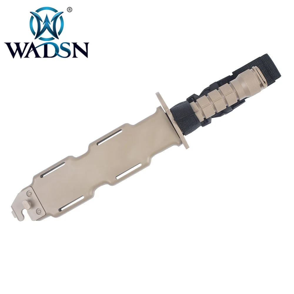 WADSN Тактический тренировочный нож M9 байонетный пластиковый нож и оболочка охотничий спасательный резиновый нож s моделирование с кобурой MP09002