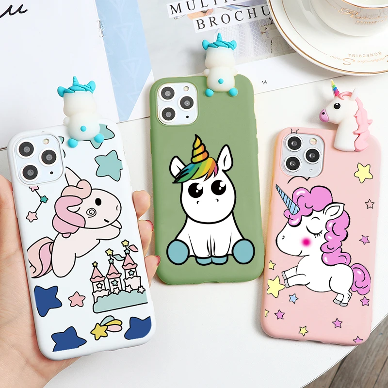 Чехол для iPhone 12 11 11pro 12mini Pro Max 7 8 6 6S Plus XR X Xs SE 2020 5 S ТПУ с объемными мультяшными