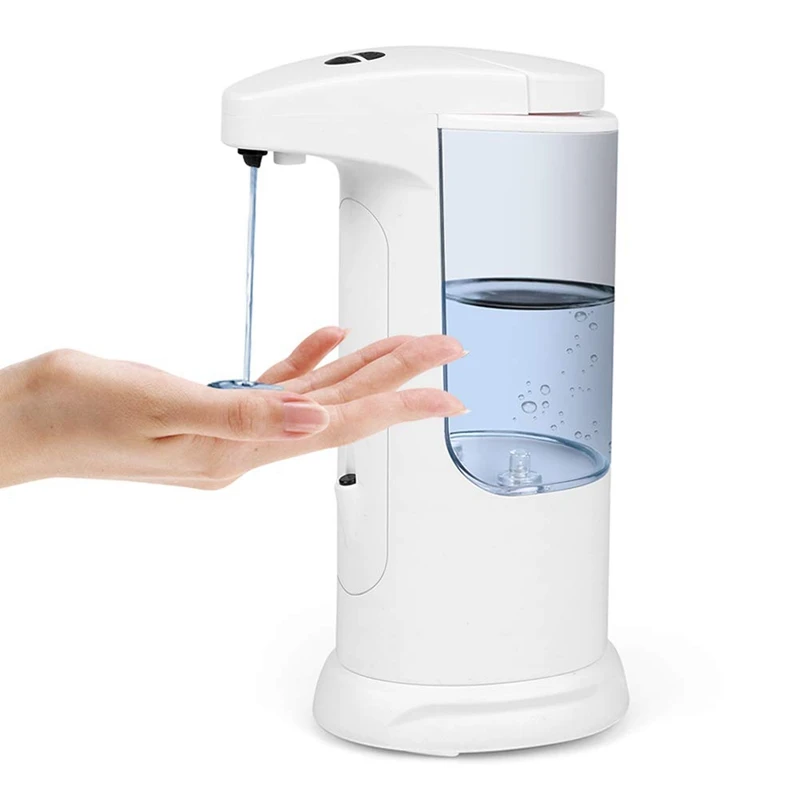 Touchless Soap Dispenser, 370Ml Automatic Liquid Dispenser with 3 Adjustable Dispensing Volume, Ip65 Waterproof, Anti-Leakage, T