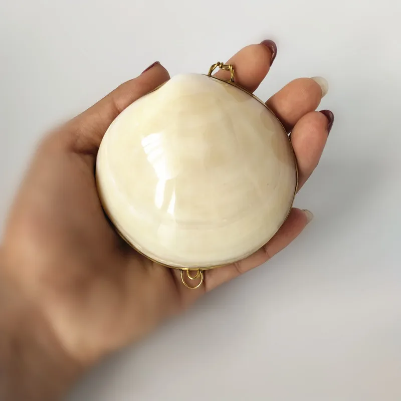 2 шт Seashell Clam кольцо держатель с белой лентой, уникальное кольцо носитель коробочка в виде морской раковины, пляж обручальное кольцо Подушка, кольцо подушку