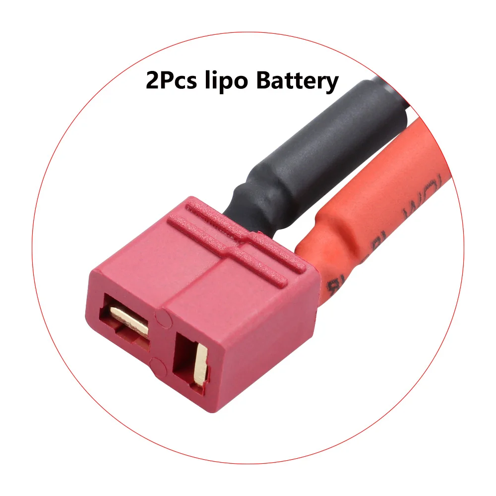 Батарея SEASKY 3S LiPo 11,1 V 1500mAh 75C XT60 зарядное устройство lipo bateria для гоночного дрона FPV автомобиля - Цвет: 2Pcs T Plug