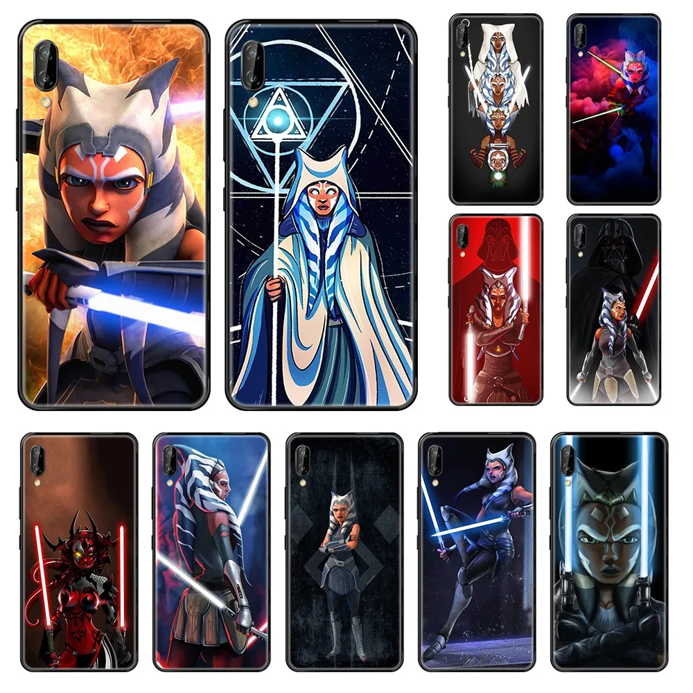 

Movie Ahsoka Tano pretty silicone shell Etui black Phone case For Huawei Honor Mate 5 6 7 8 9 10 20 A C X Lite