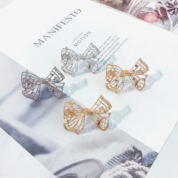 

New Style INS Japanese Korean of Pearl Bow Brooch Maintains Color Ornament Manufacturers Currently Available amass Alloy Corsage