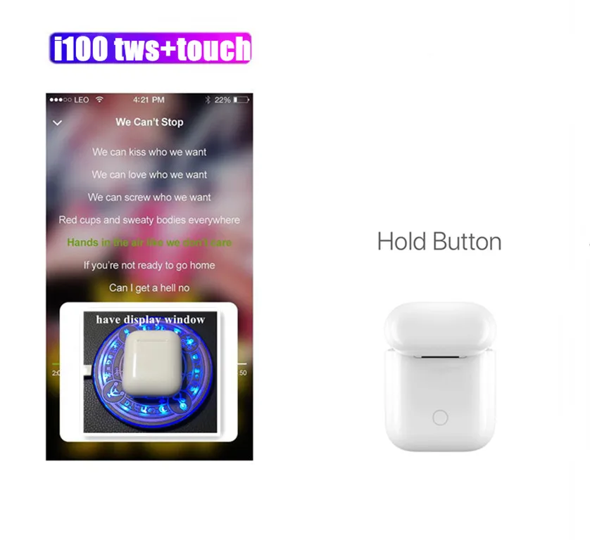 

2019 best i100 TWS mini Bluetooth earphone 1:1 Wireless earphones Touch control Earbuds PK i10 i20 i30 i60 i80 i200 i500 TWS