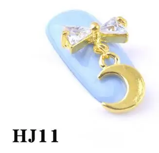 MOFONAILS металлическое серебро 10 шт. Стразы для ногтей шпильки/хрустальные подвески дизайн ногтей Дизайн ногтей/роскошный Циркон Кристалл носорог - Цвет: 11