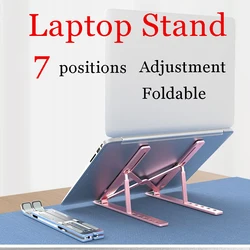 7 furos ajustável portátil suporte para macbook ar sob 13 notebook notebook notebook dobrável suporte abs leve portátil titular tablet