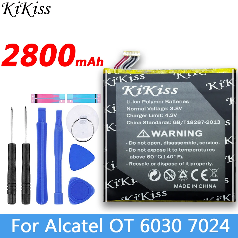 2800 мА/ч, Батарея TLP018B2 для Alcatel Работает с любым оператором, 7024 7024 Вт 7025 7025D 6030 6030A 6030X 6030D для TCL S820 P606 P606T P600 P600T Батарея