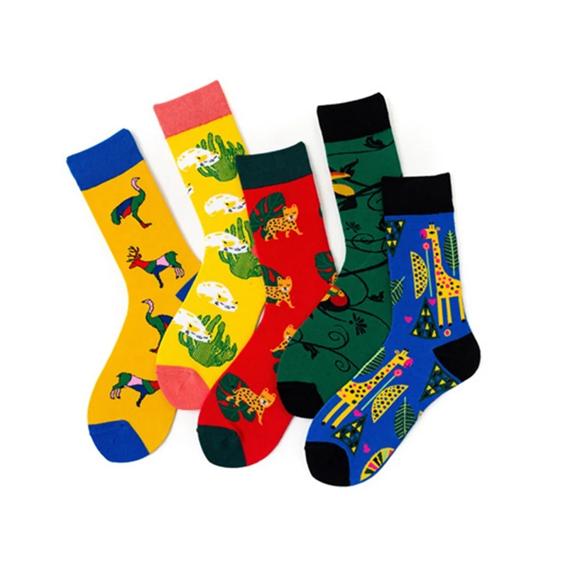 Xmas Socks Men Women Animal Colorful Sock Funny Street Harajuku Divert Happy Socks Sox