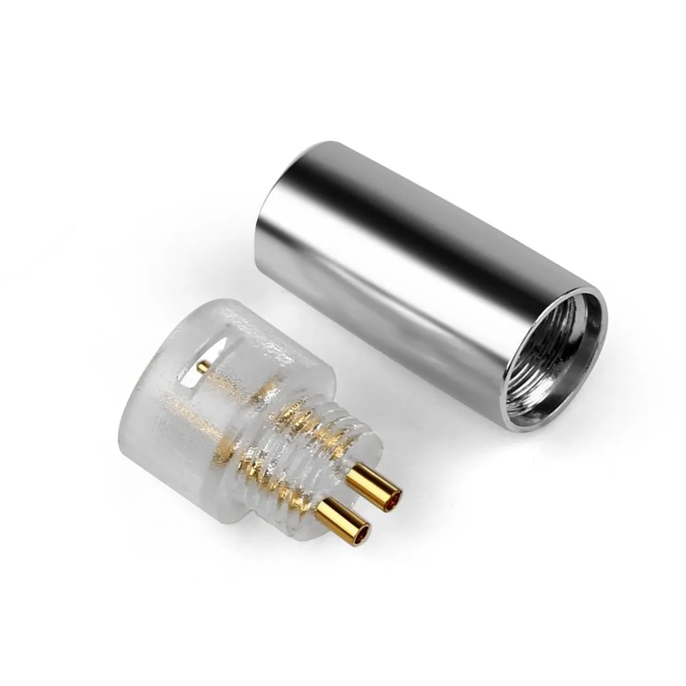 5pairs Earphone Pin Audio Jack For IE8 IE80 IE8I Headset Plug Aluminum Alloy Gold Plated Hifi Headphone Male Metal Adapter DIY
