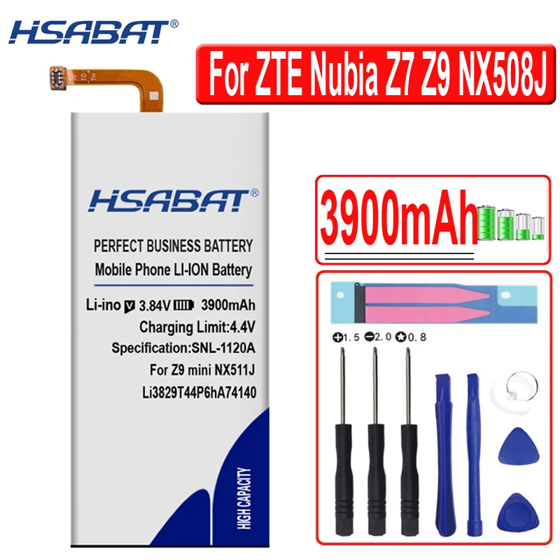 Аккумулятор HSABAT для телефона 3900 мАч Li3829T44P6hA74140 ZTE Nubia Z9 mini NX511J | Мобильные телефоны