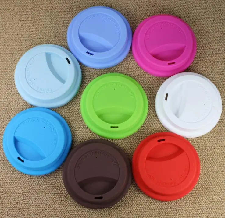 9cm Silicone Cup Lids Anti Dust Spill Proof Food Grade Silicone