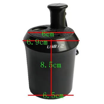

WF-186 Car Cigarette Lighter with 2 USB which can use for Iphone