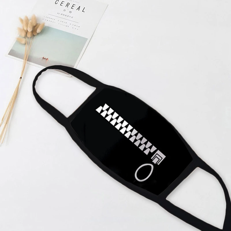 

New Fashionable Dustproof Windproof Haze Printed Ice Silk Washed Mask Water Resistance Can be Repeatedly Used Personalized Mask