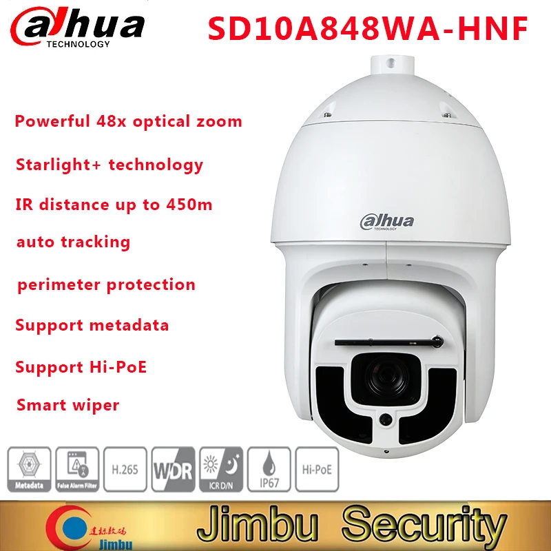 Dahua SD10A848WA-HNF 4K 48x Starlight+ IR WizMind Network PTZ Camera video surveillance system Security camera outdoor ip camera