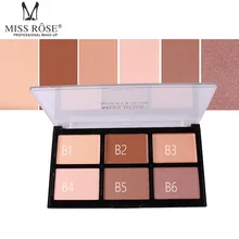 MISS ROSE 6 цветов Лицо высоко-сияющая пудра маскирующая пудра консилер акне основа крем водонепроницаемое Отбеливающее масло