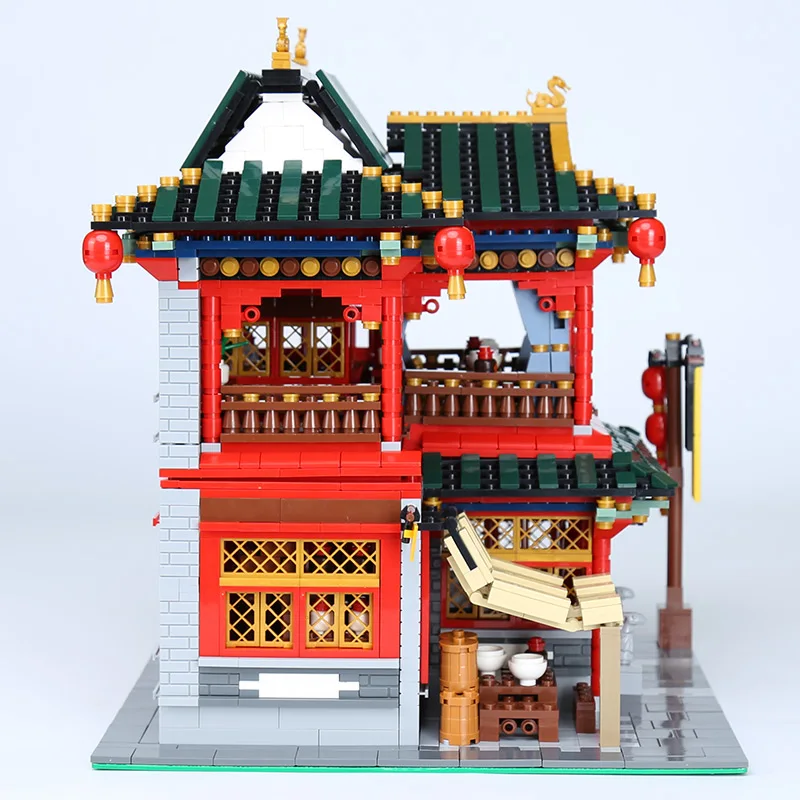 3267 шт. Детский развивающий конструктор MOC в виде красивой таверны|Блочные