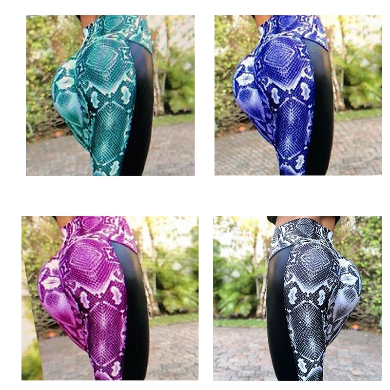 

Digital Snake Print Leggings High Waist Hips Slimming Thin Leggings Sweat Breathing Movement High Elasticity