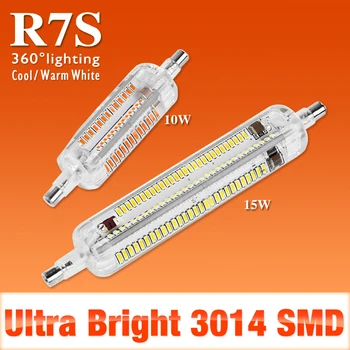 

Ampoule LED R7S 78mm 118mm Silicon LED Light Emitting Diode Spotlight Bulb 10W 15W R7S LED Bombillas High Lumen 220V 230V