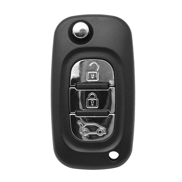 YIQfeast-Coque de clé à distance, 2/3 boutons, lame non coupée de  remplacement, Renault Clio 3, Oke, Goo, Master, Modus, Twingo, 2006-2016,  IN Filp