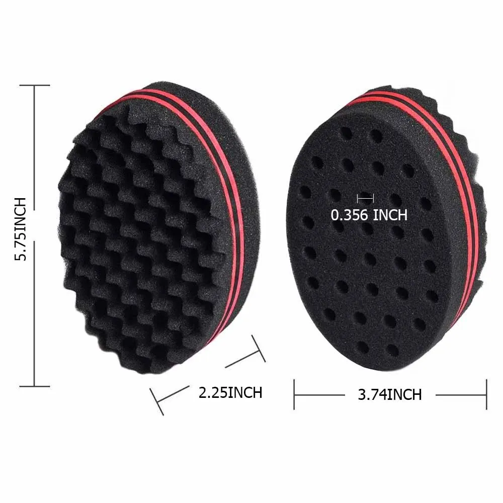 Double Sided Hair Sponge Brush Barber Sponge Hair Brush Locking Twists Coil  Afro Curl Hair Styling Tools Natural Curl Brush Tool - AliExpress