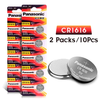 

10PCS 3V CR1616 Original Panasonic Button 100% Cell Battery CR1616 ECR1616 GPCR1616 Lithium Battery For Watch Car Remote Key