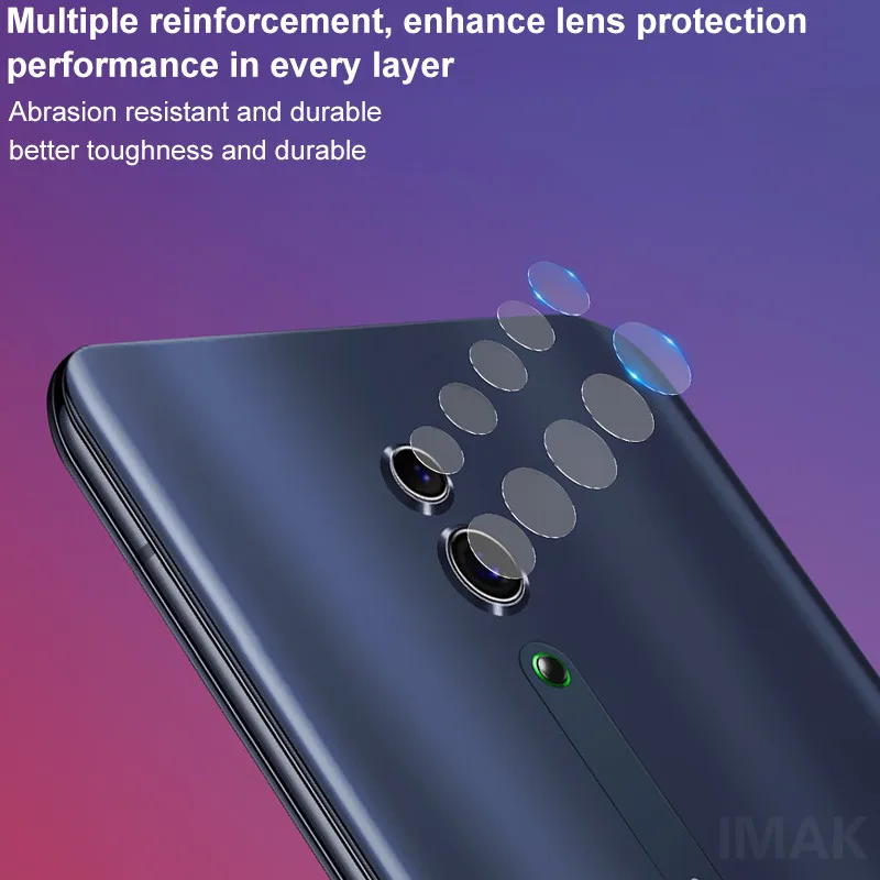 

IMAK 2PCS For Oppo Reno Ultra Clear Tempered Glass Camera Lens Protector Films