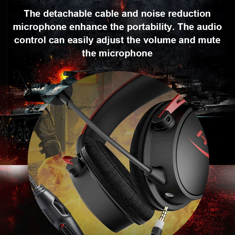 US $152.88 HyperX Cloud Alpha Gaming Headphones Dual Chamber Drivers Award Winning Comfort Durable Aluminum Frame Detachable Microphone