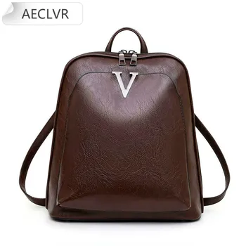

2020 Fashion Travel Women Backpack PU Leather Zipper Lady Schoolbag Anti Theft Camping Casual Female Ladies School Backpack