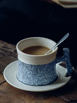 

Koffie Kop En Schotel Set Europese Kleine Luxe Enkele Huishoudelijke Water Cup Met Lepel Schotel Nordic Eenvoudige Handige Beker