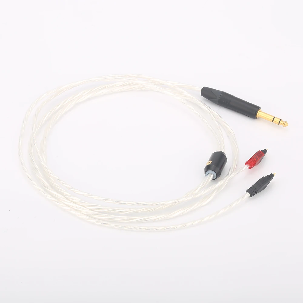 Free shipping Hifi Super Reference Silver Plated Headphone Upgrade Cable For HD580 HD600 HD650 HD25 HD800