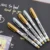 2 шт./лот DIY Металлические Водонепроницаемые перманентные маркерные ручки золотого и серебристого цвета для рисования, принадлежности для студентов, маркер, авторучка - изображение