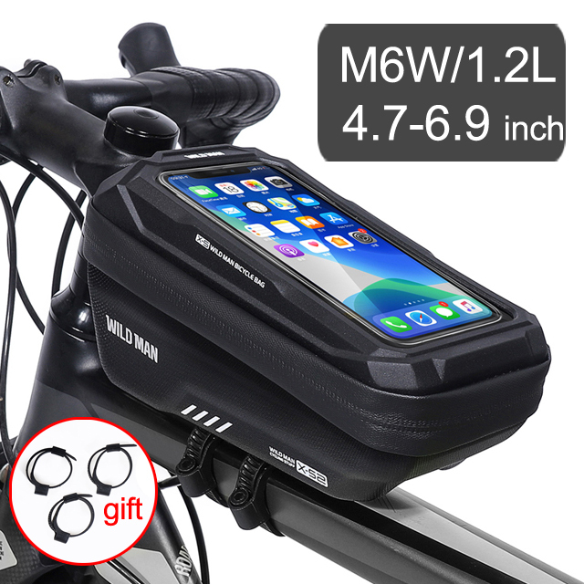 Bike Phone Holder Bag Case Waterproof Cycling Bike Mount 6.9in Mobile Phone Stand Bag Handlebar MTB Bicycle Accessories