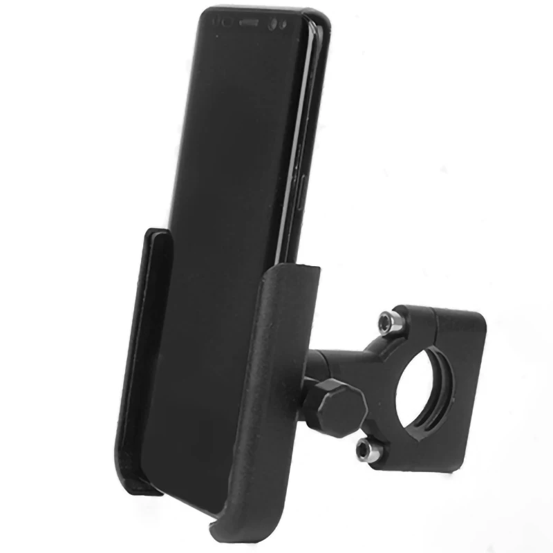 Handlebar Black YPAY алюминиевый держатель для телефона на велосипед, мотоцикл, руль, регулируемое зеркало заднего вида для мотоцикла, крепление для телефона 4-6,7, поддержка мобильного телефона - Цвет: Handlebar Black