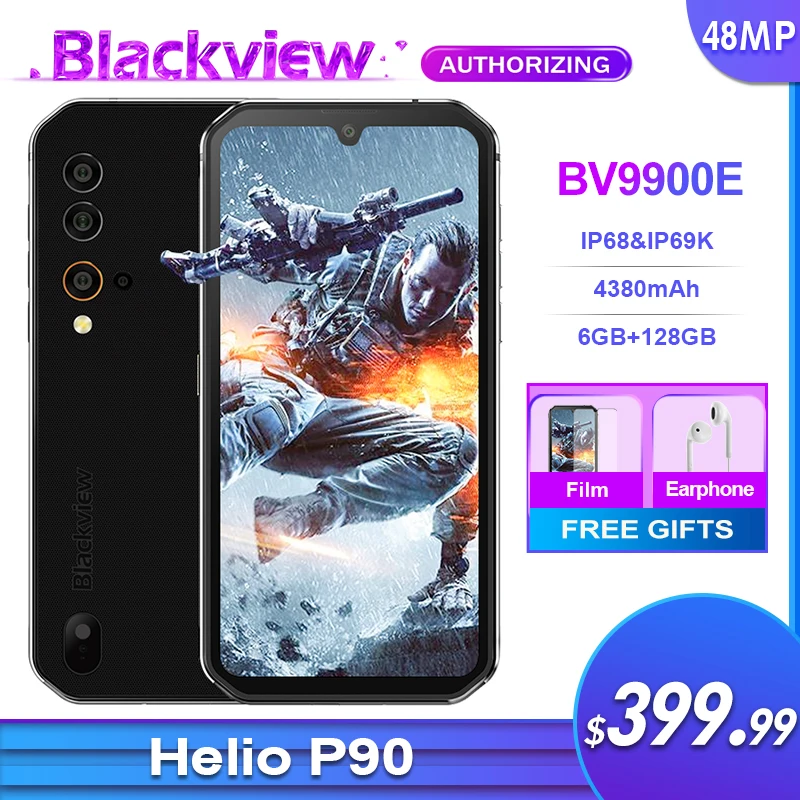 Blackview BV9900E смартфон с 5 5-дюймовым дисплеем восьмиядерным процессором Helio P90 ОЗУ 6 ГБ