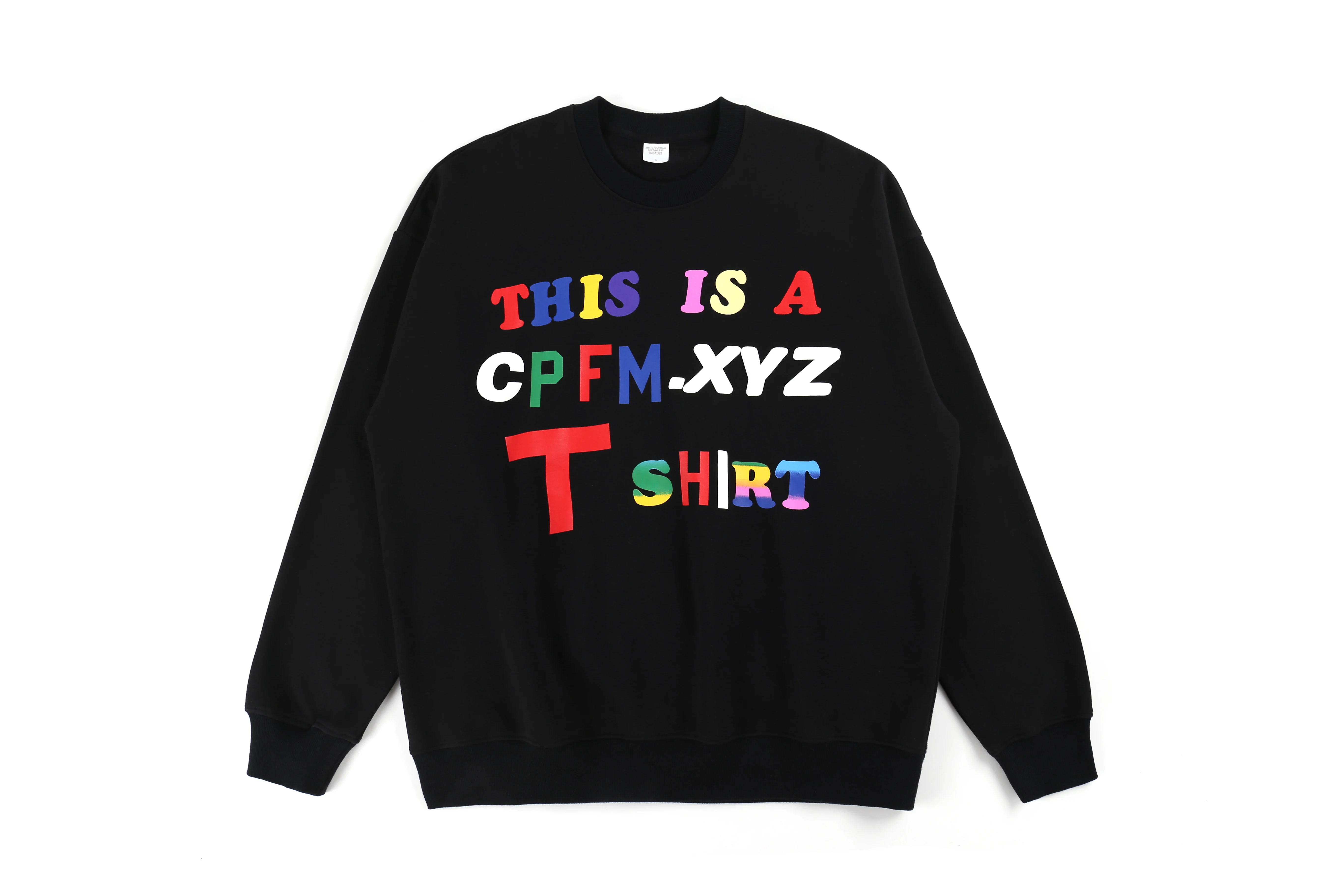 black 19SS это CPFM. XYZ толстовка с красочными буквами в стиле хип-хоп Уличная одежда cpfm толстовки для мужчин и женщин kanye west harajuku cpfm pulllover - Цвет: black