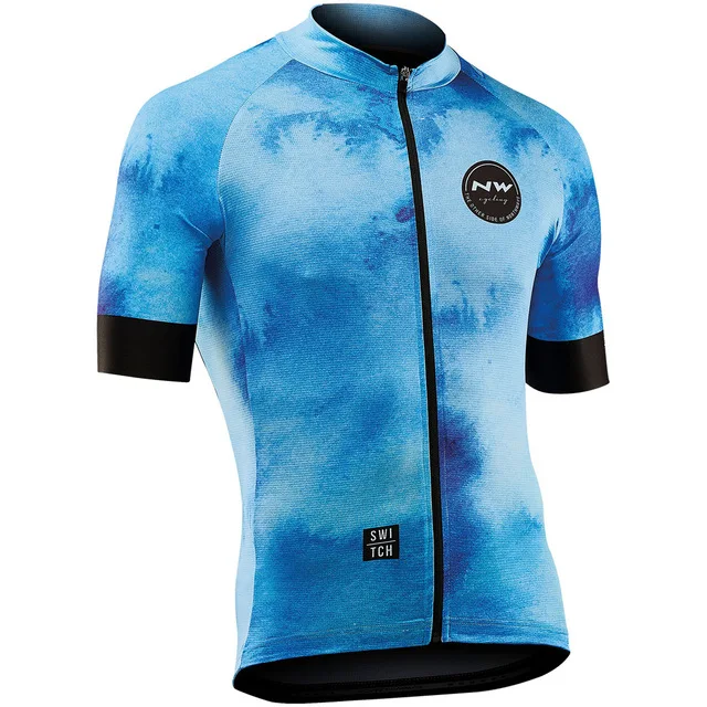 Northwave NW велосипедная Мужская футболка с коротким рукавом, комплект одежды для велосипеда, спортивная одежда, шорты с 12D подкладкой - Цвет: shirts only 5