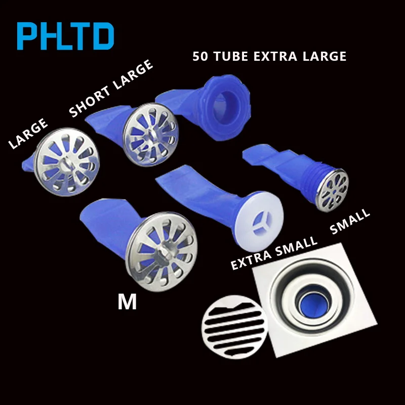 

Silicone kitchen filter deodorant floor drain core bathroom pipe sewer drain fitting circular stainless steel cover strainer