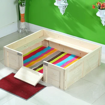 

Wooden horse skin dog box cat's delivery room cat and dog's bed