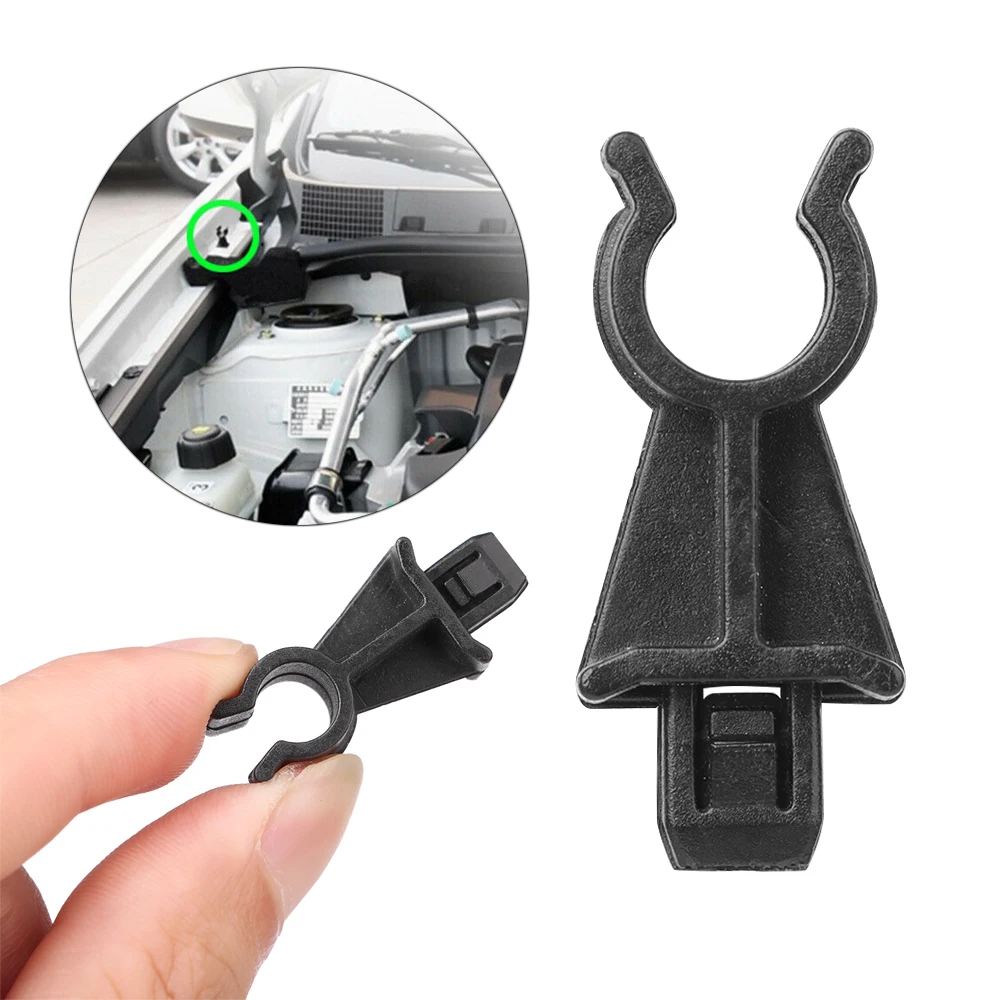 Black Retainer Bonnet Hood Support Prod Rod Clamp Clip Holder 65722EB300 For Nissan Qashqai Dualis J10 Navara D40 Pathfinder R51 hood prop rod clip hood support clamp