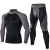 Fanceey High Collar Winter Thermal Underwear Men Long Johns Men Rashgard Shirt Leggings Warm Sport Compression Underwear Thermo 3